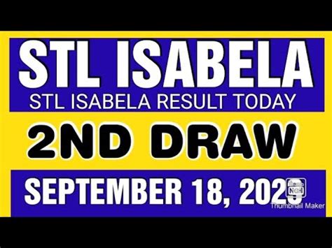 STL Isabela result today 7pm live 18 November 2023 .